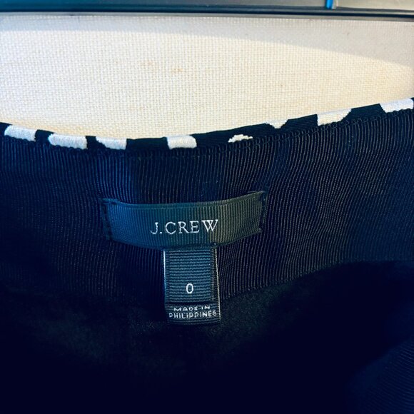 J. CREW Metallic Pebble Print Jacquard Wrap Skirt with Bow - Picture 2 of 5